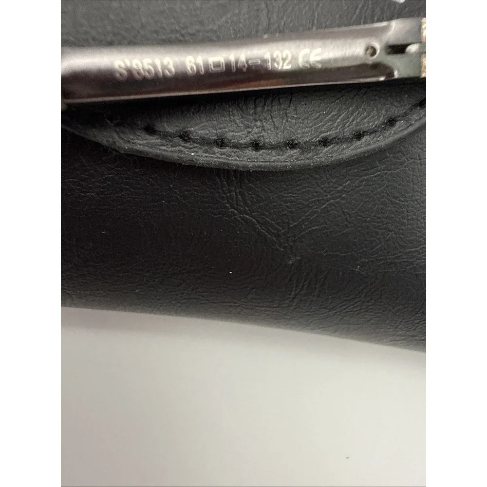 MERRY'S BLACK Aviator S'8513 61 -14-132 Sunglasses-ITALY- Includes case & cloth